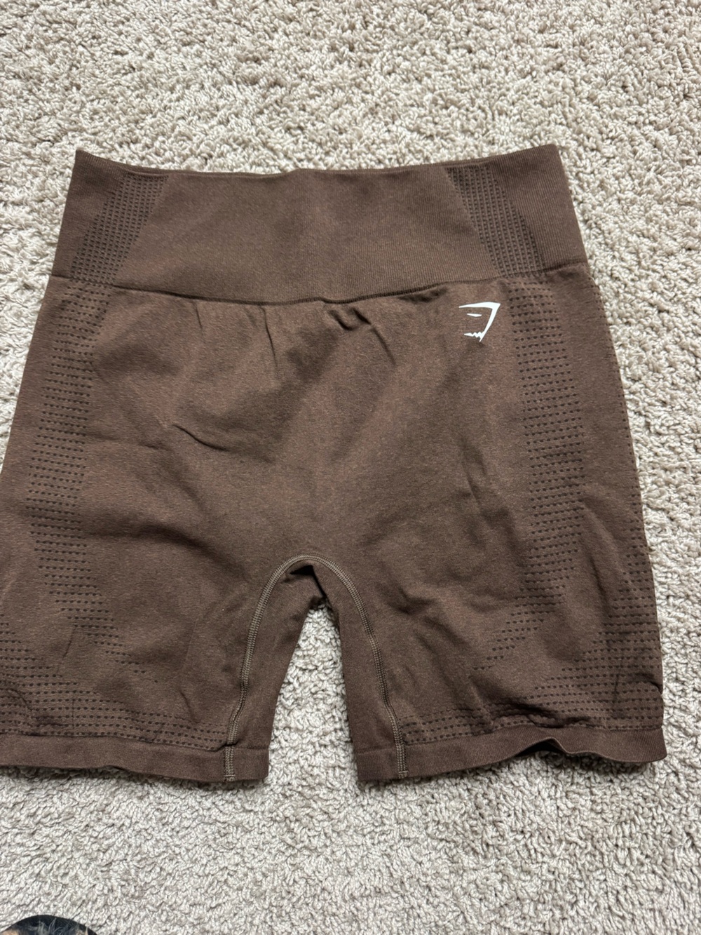 Gymshark Seamless High-Waist Brown Bike Shorts